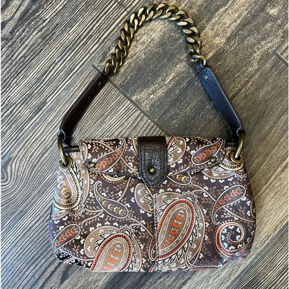J. Crew Silk Paisley Purse